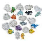 Molde de Silicone Animais do Fundo do Mar Escolha 1 Un