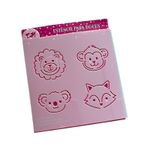 Kit Stencil Rostos Animais do Safari e Bosque