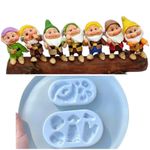 Molde de Silicone 7 Sete Anoes Para Montar 2 Pçs