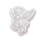 Molde de Silicone Mini Anjo Anjinha Com Coroa de Flores