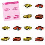 Stencil Carros Hot Wheels Corrida