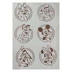 Stencil Turma do Mickey Com Moldura