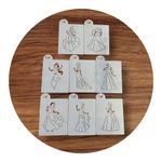 Kit Stencil Princesas Corpo Inteiro 8 Un