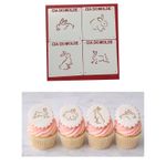 Kit Stencils de Páscoa Coelhos 4 Uni DN64