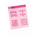Stencil Textura Notas Musicais