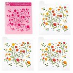 Stencil Ramos de Flores Floral