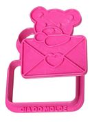 Cortador e Marcador Dia dos Namorados - Urso Carta 6cm