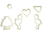 Kit Cortadores de Flamingos e Bolos + Stencils