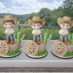 Molde de Silicone Cowboy Menina ou Menino Escolha 1 Un