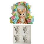 Molde de Silicone Acabamento de Rosas Para Decorar