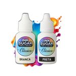 Kit Tintas Alimentícia Ink Sugar 15ml Preto e Branco