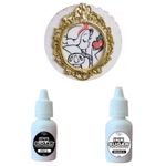 Kit Tintas Alimentícia Ink Sugar 15ml Preto e Branco