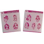 Kit Stencil Rosto Princesas