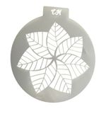 Stencil Para Topo de Bolo Mandala Folhas