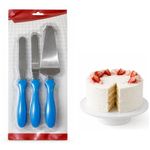 Kit Espátulas Para Confeitaria 3 Uni Cores Sortidas