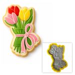 Stencil Buque de Flores + Cortador 10cm