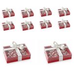 Kit Caixas Para Doces Vermelha Com Divisórias 10 Un