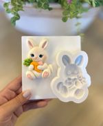 Molde de Silicone Coelhos da Páscoa Baby Escolha 1 Un