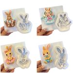 Molde de Silicone Coelhos e Itens da Páscoa Escolha 1 Un