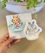 Molde de Silicone Coelhos e Itens da Páscoa Escolha 1 Un