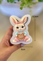 Molde de Silicone Itens de Páscoa Rosa Escolha 1 Un