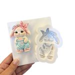 Molde de Silicone Coelhos da Páscoa Fofos Escolha 1 Un