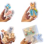 Molde de Silicone Coelhos da Páscoa Fazendinha Escolha 1 Un