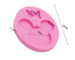 Molde de Silicone Mickey e Minnie Silhueta Rosto