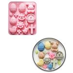 Forma de Silicone Apliques de Páscoa Grande 15 Cav