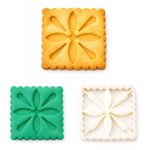 Cortador Estampas Para Biscoito Quadrado Mod 04