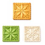 Cortador Estampas Para Biscoito Quadrado Mod 09