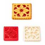 Cortador Estampas Para Biscoito Quadrado Mod 05