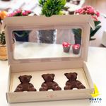 Kit Caixas Para Doces Urso Geométrico Baby 5 Un
