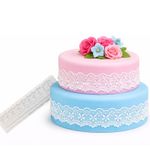 Molde de Silicone Renda de Açucar Flores Acabamento Arabesco