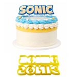 Cortador Logo do Sonic Grande 15 x 4cm