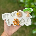 Molde de Silicone Apliques Turma do Urso Ursinho Pooh 8 Cav