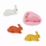 Molde De Silicone Coelho da Páscoa Deitado