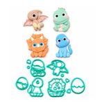 Kit Cortadores Dinossauros Baby 5cm