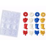 Forma Enfeites / Apliques de Natal 12 Cav Simples C-362