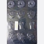Forma Enfeites / Apliques de Natal 12 Cav Simples C-362