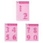 Kit Stencil Números Florais