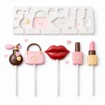 Molde de Silicone Pirulito de Cristal Moda e Maquiagem