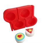 Forma de Silicone Importada Redonda para Pirulitos 4.5cm
