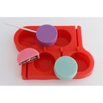 Forma de Silicone Importada Redonda para Pirulitos 4.5cm