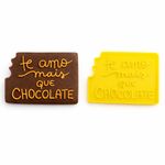 Cortador e Marcador Te Amo Mais Que Chocolate