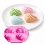 Forma de Silicone Importada 4 Corações Concha