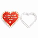 Cortador Moldura Coração com Babado 10cm