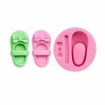 Molde de Silicone Chá de Bebê - Sapatinho Com Laço
