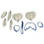 Kit Moldes de Silicone e Cortadores Flor Slipper Orquidea