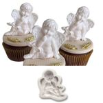 Molde de Silicone Religião - Anjo Anjinho Pensativo